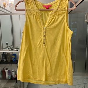 Lilly Pulitzer Yellow Tank - Worn once!